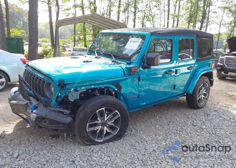 2024 Jeep Wrangler 4Xe Sport S 4Xe из США, поврежденный, VIN 1C4RJXN64RW227566